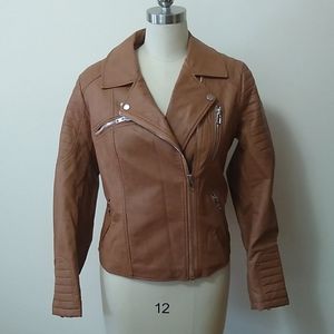 Eloquii vegan leather moto jacket Size 16